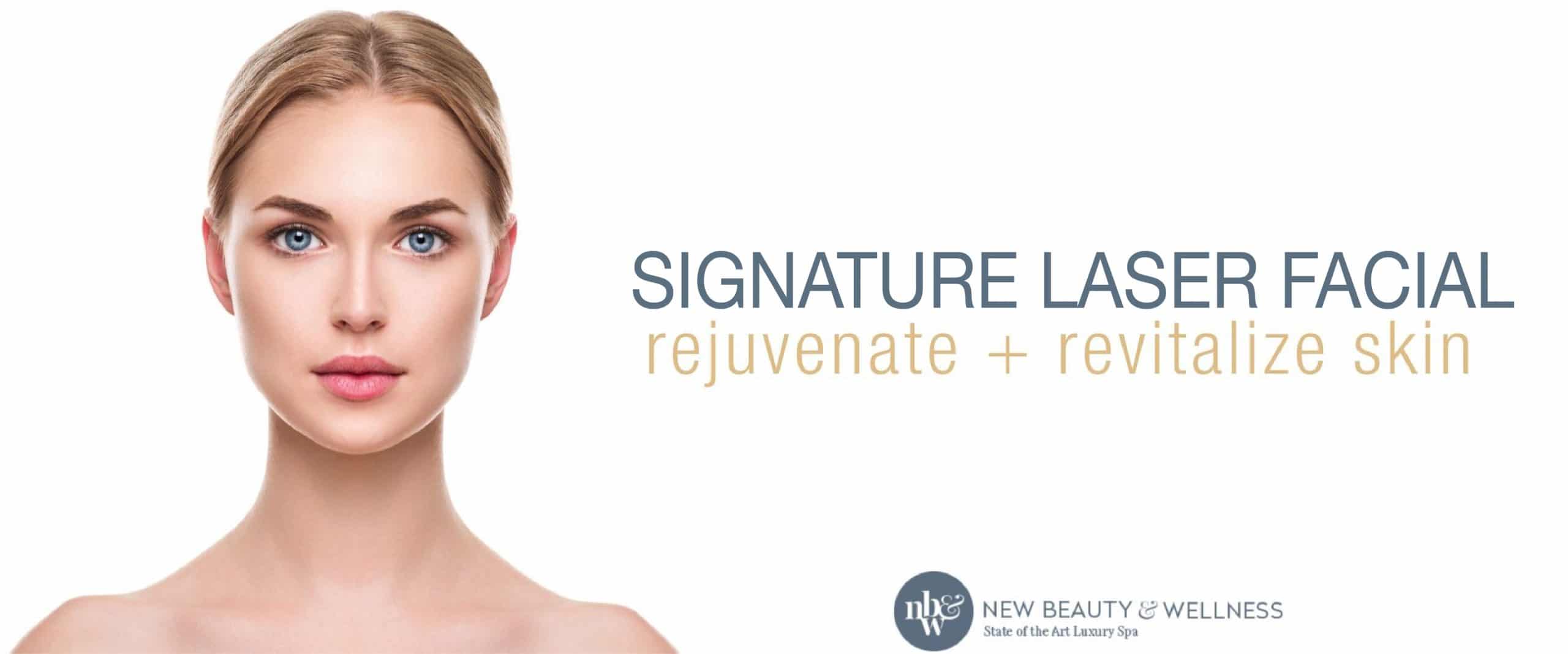 Woman with rejuvenated and revitalized skin after a signature laser facial treatment.