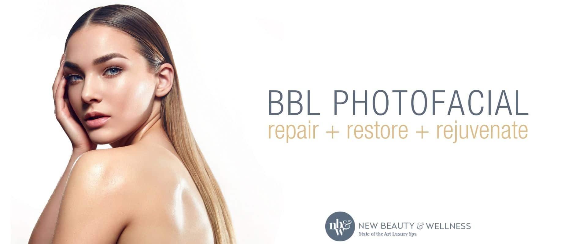 Beautiul woman with clear skin after BBL Photofacial treatment
