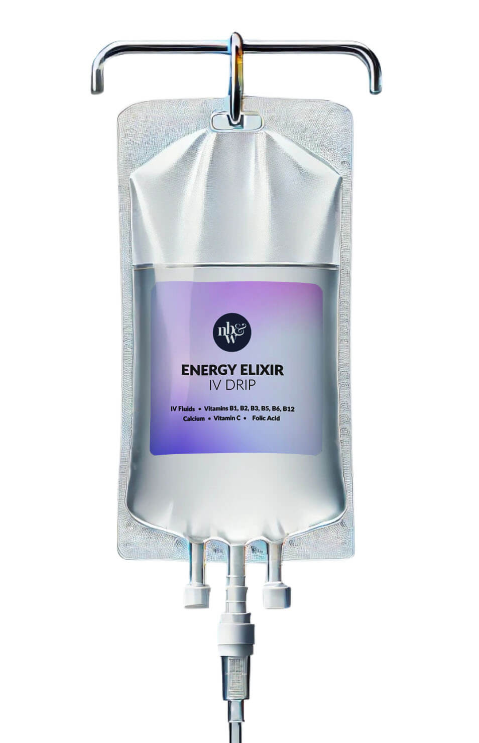 An image of IV bag of Energy Elixir